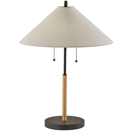 Colton Table Lamp - Black/Natural