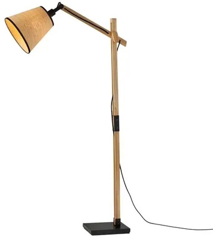 Ryder Floor Lamp - Natural/Black