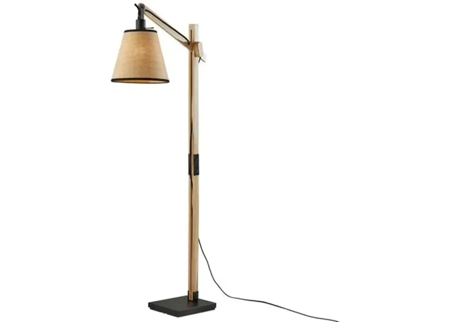 Ryder Floor Lamp - Natural/Black