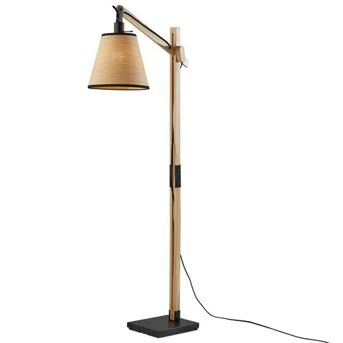 Ryder Floor Lamp - Natural/Black