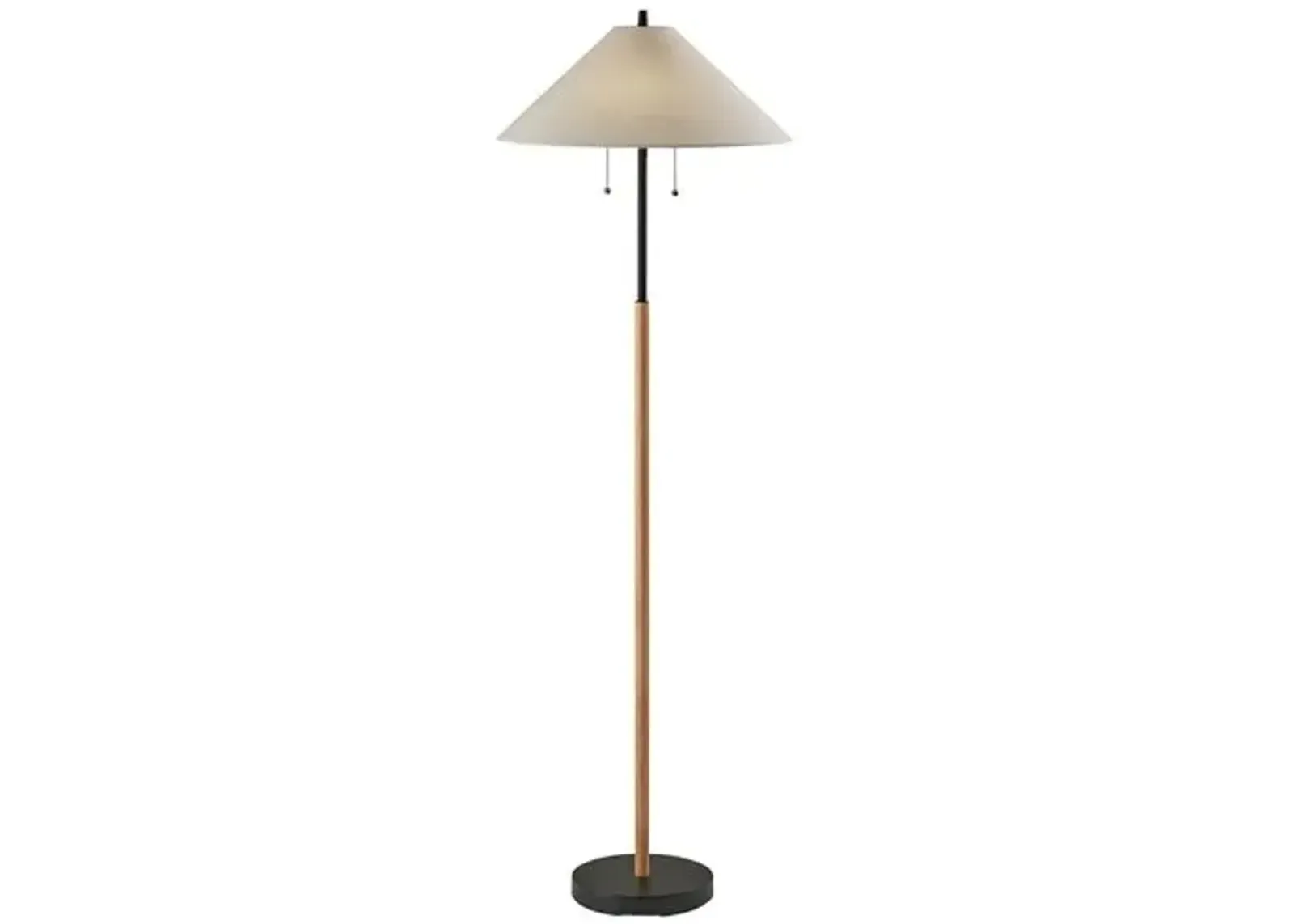 Colton Floor Lamp - Black/Natural