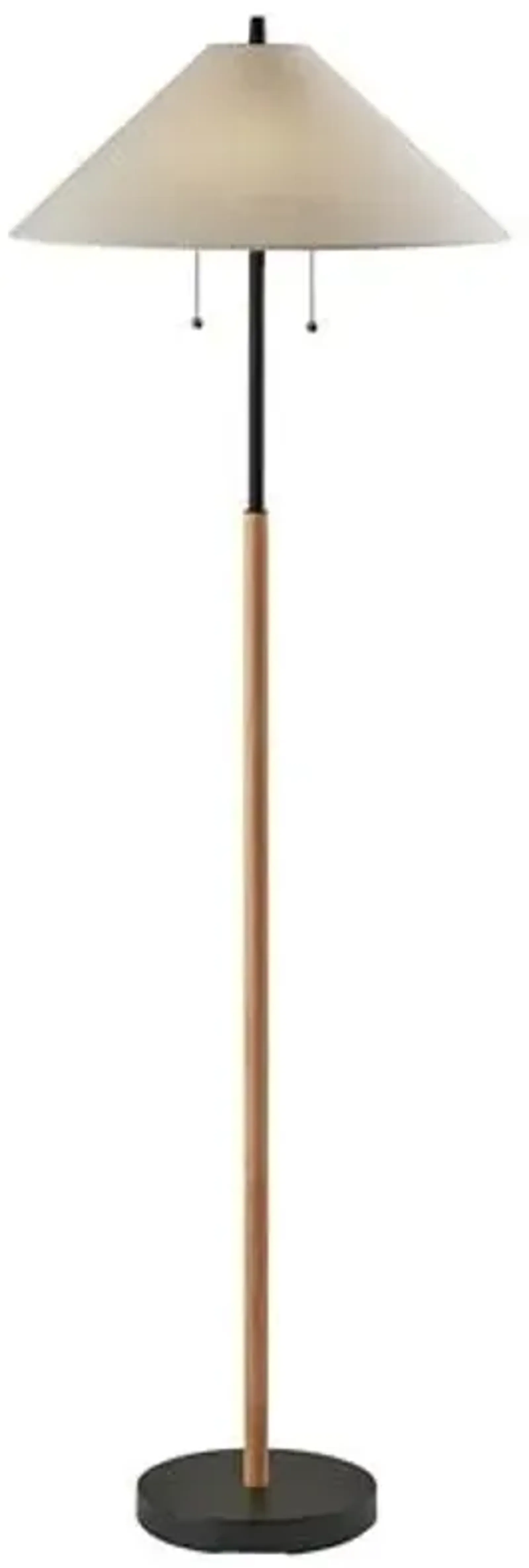 Colton Floor Lamp - Black/Natural