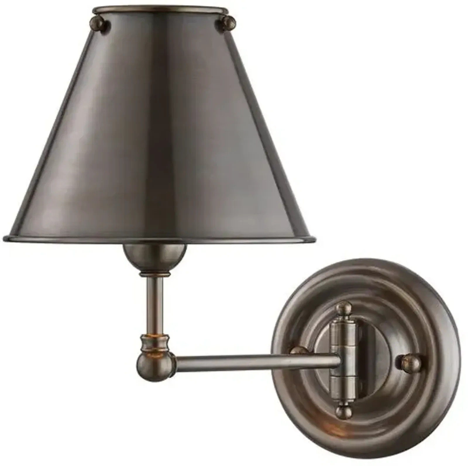 Classic No.1 Wall Sconce - Metal Shade - Brown