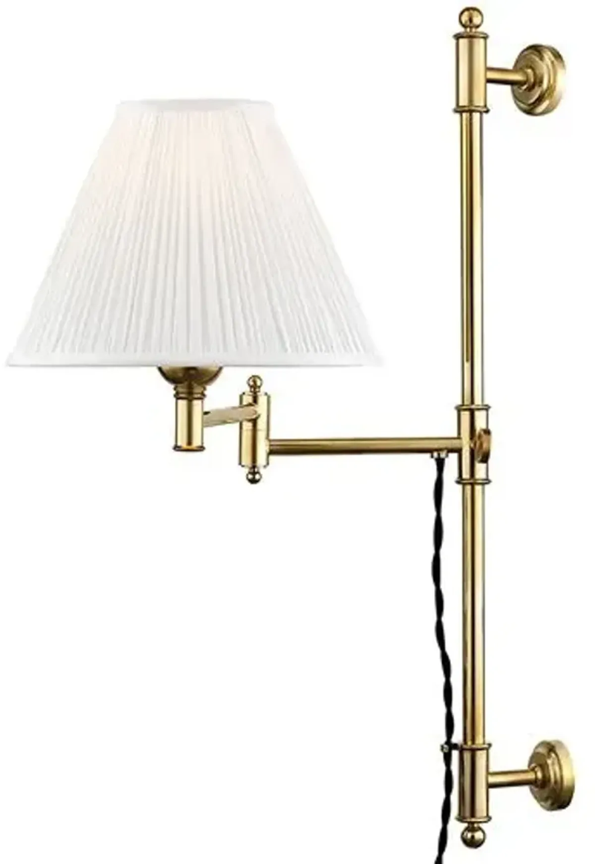 Classic No.1 Plug-In Wall Sconce - Gold