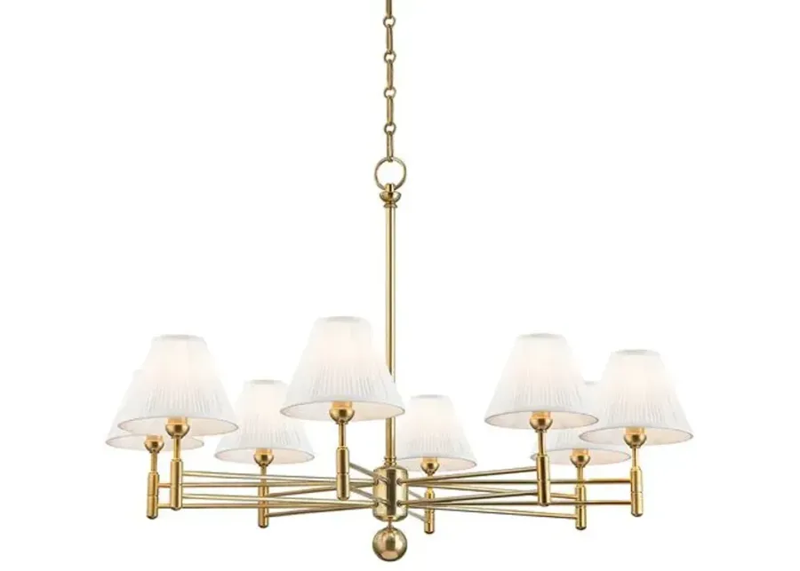 Classic No.1 Chandelier - Aged Brass - Gold