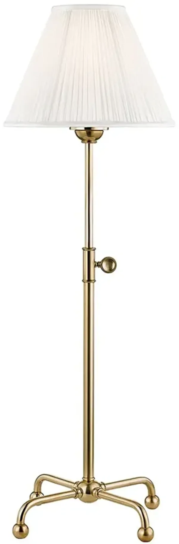 Classic No.1 Adjustable Table Lamp - Aged Brass - Gold