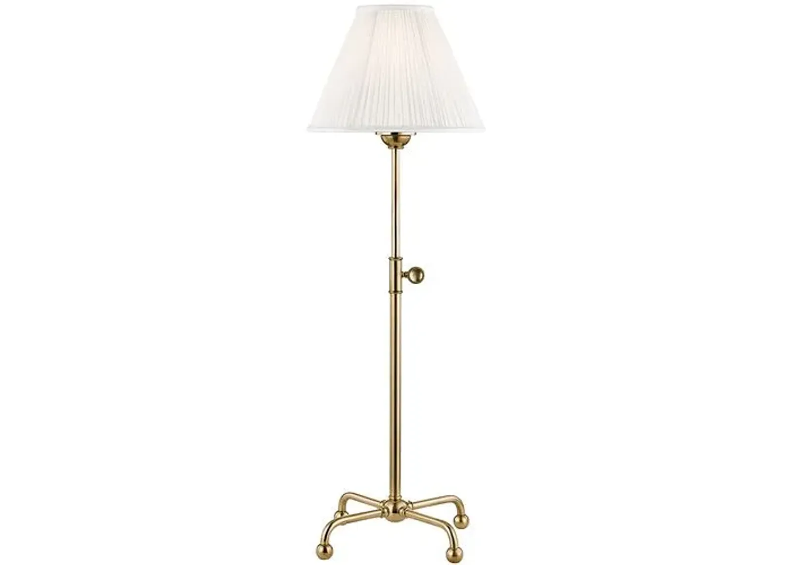 Classic No.1 Adjustable Table Lamp - Aged Brass - Gold