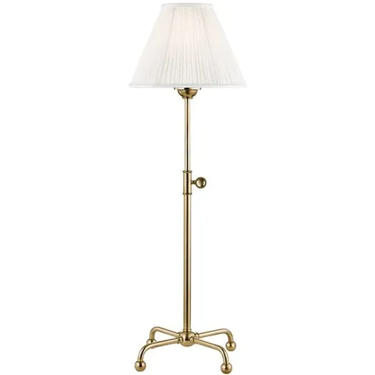 Classic No.1 Adjustable Table Lamp - Aged Brass - Gold