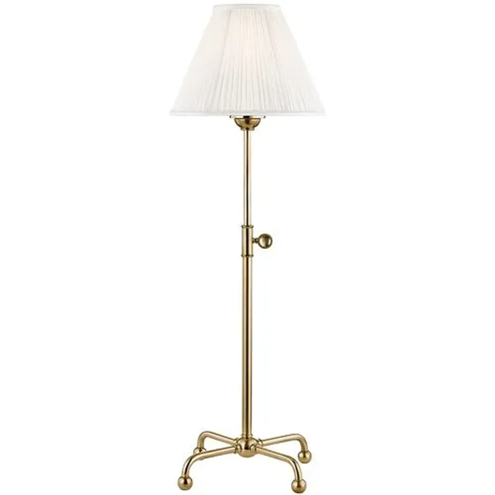 Classic No.1 Adjustable Table Lamp - Aged Brass - Gold