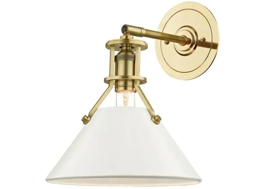 Painted No.2 Wall Sconce - White