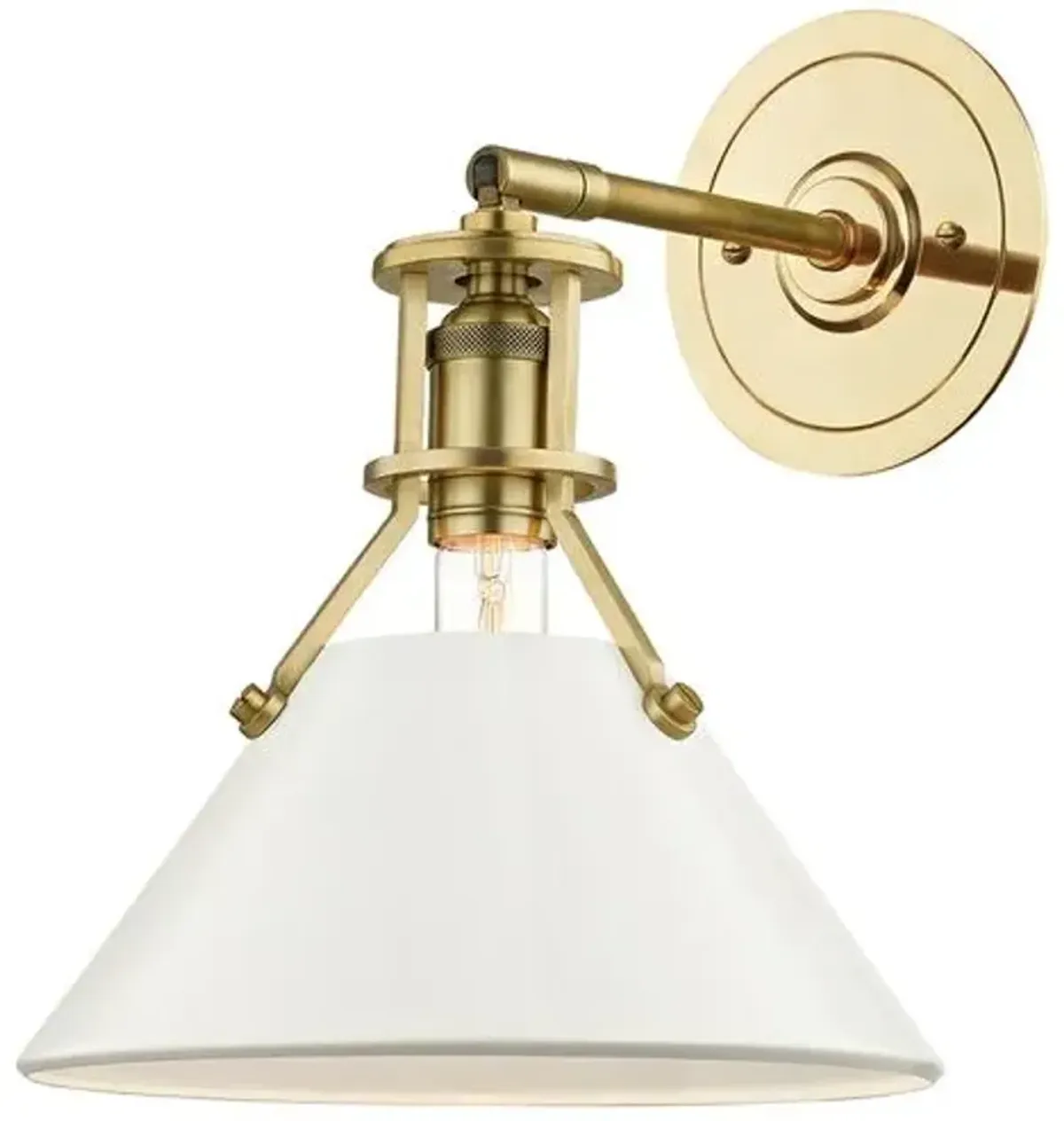 Painted No.2 Wall Sconce - White