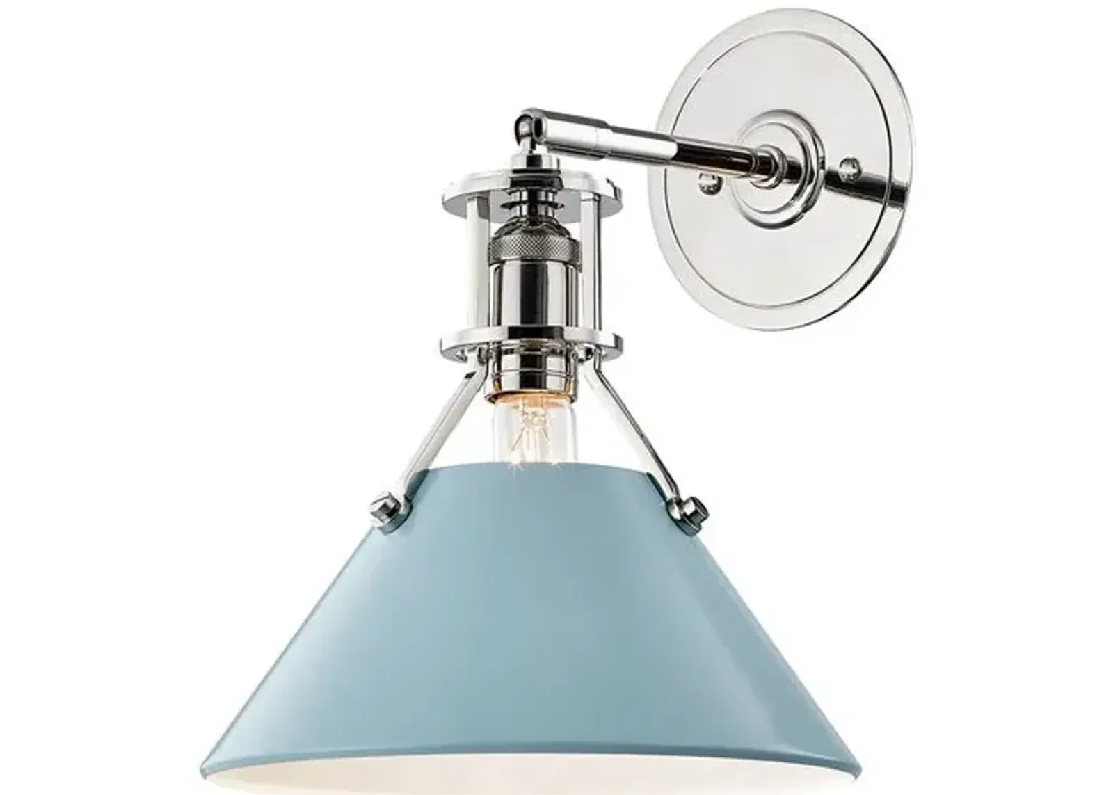 Painted No.2 Wall Sconce - Blue