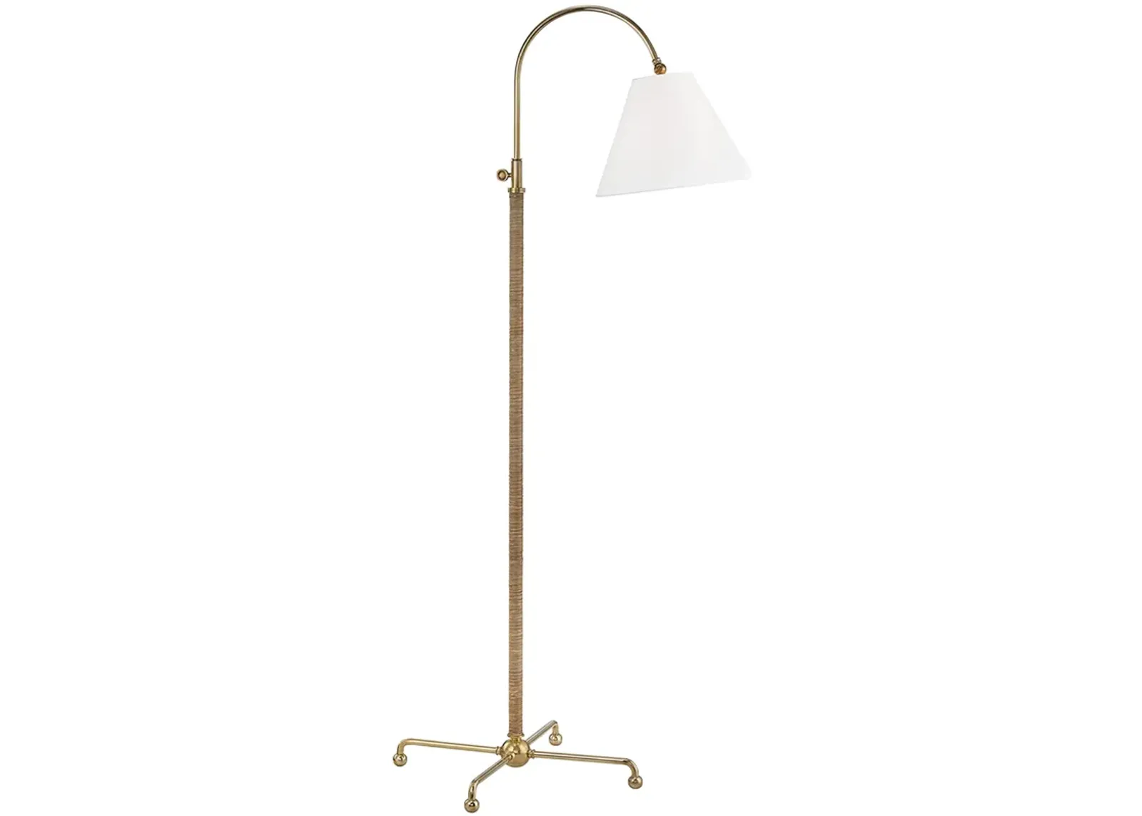 Curves No.1 Floor Lamp - Bamboo/Aged Brass