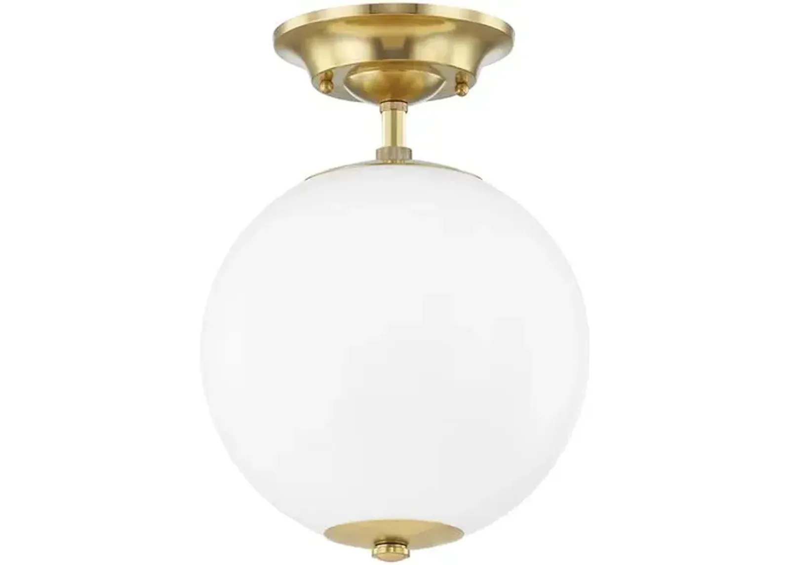 Sphere No.1 Semi Flush Mount - Gold