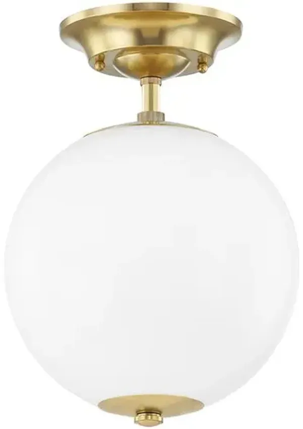 Sphere No.1 Semi Flush Mount - Gold