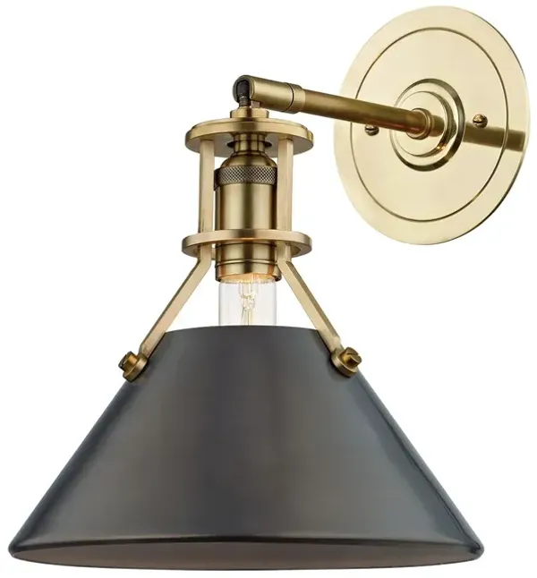 Metal No. 2 Wall Sconce - Brown