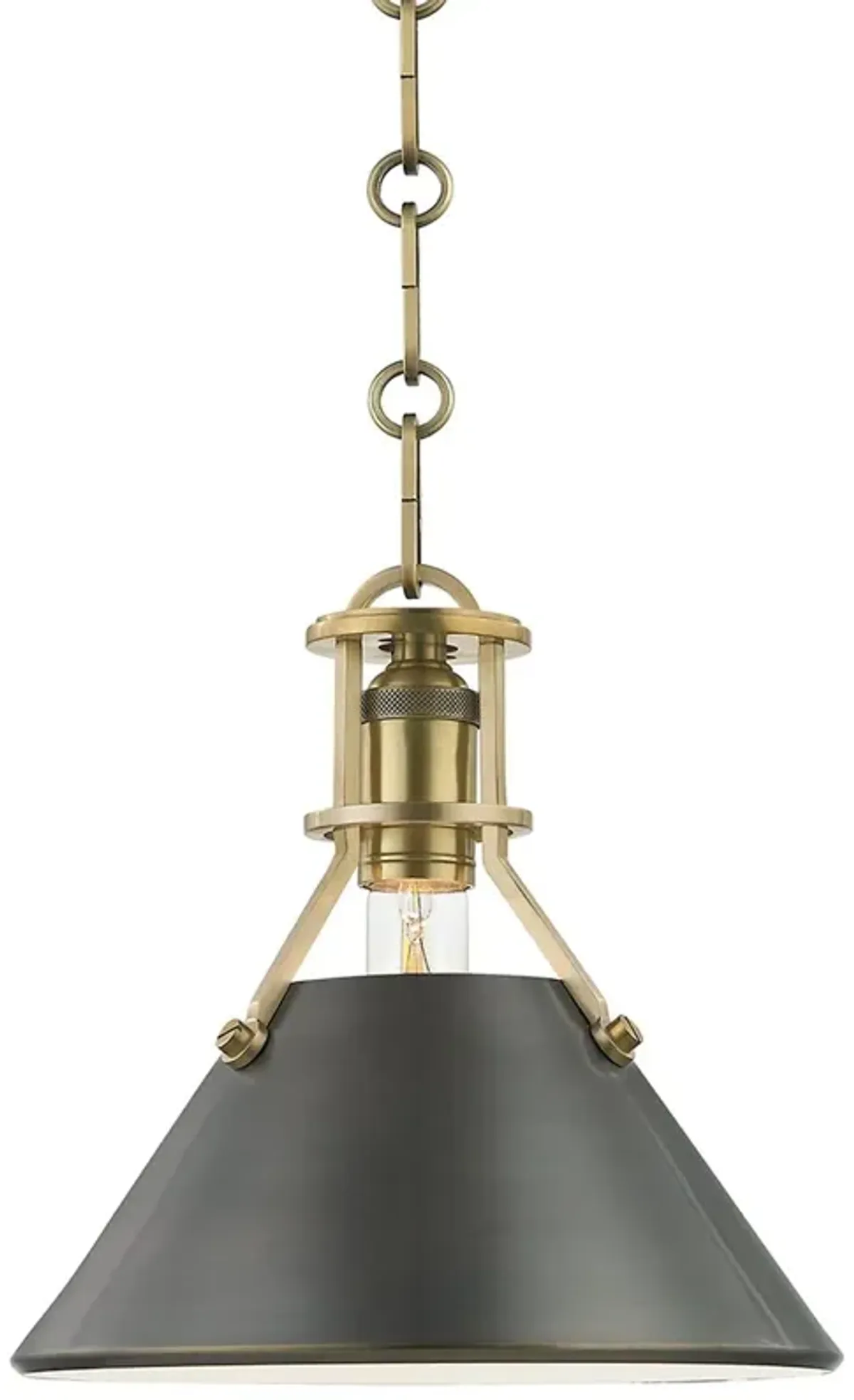 Metal No. 2 Pendant - Brown