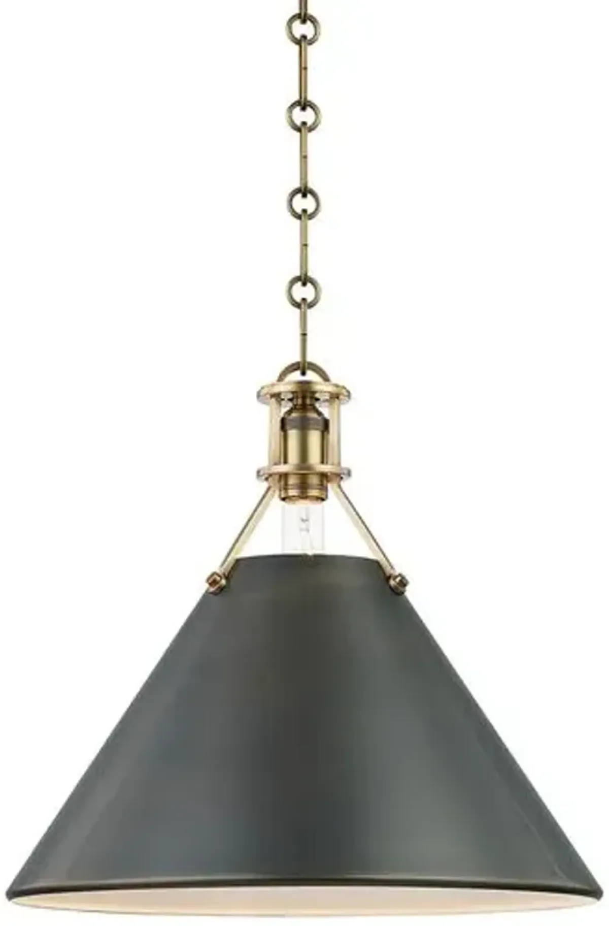 Metal No. 2 Pendant - Brown