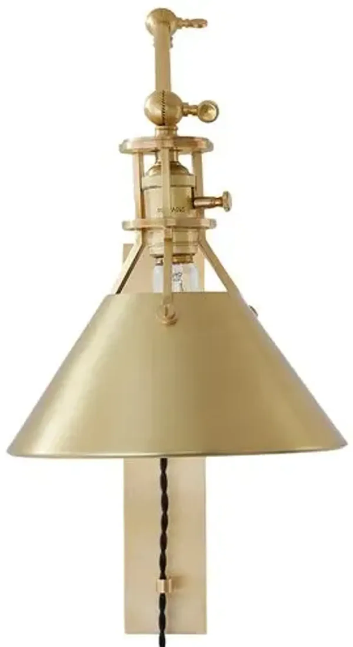 Metal No. 2 Plug-In Sconce - Gold