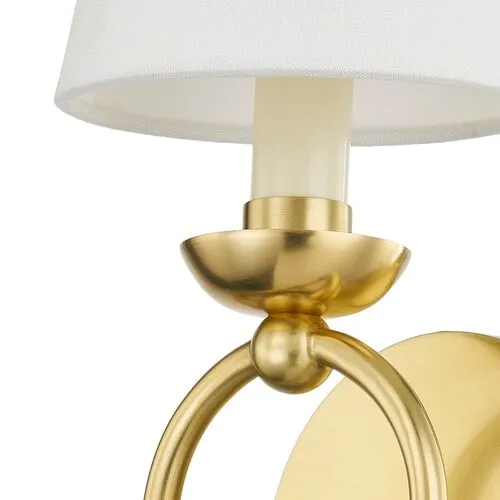 Haverford Wall Sconce - Aged Brass - Ariel Okin for Mitzi - Gold