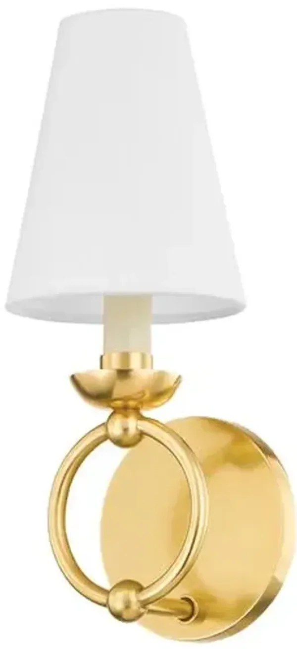 Haverford Wall Sconce - Aged Brass - Ariel Okin for Mitzi - Gold