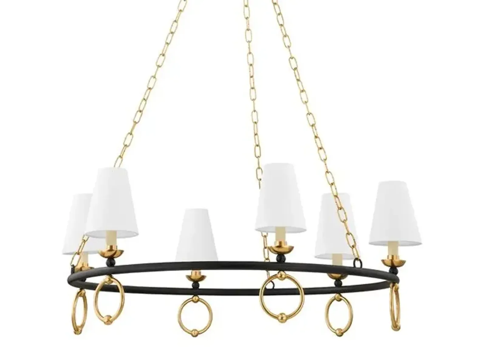 Haverford 6-Light Chandelier - Aged Brass - Ariel Okin for Mitzi - Gold