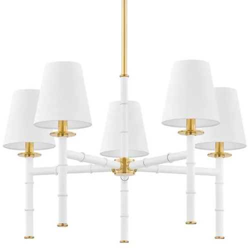 Banyan 5-Light Chandelier - Ariel Okin for Mitzi - White