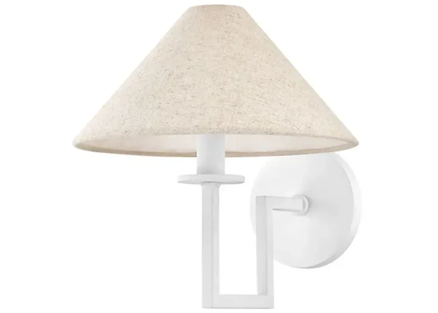 Gladwyne Wall Sconce - Textured White - Ariel Okin for Mitzi