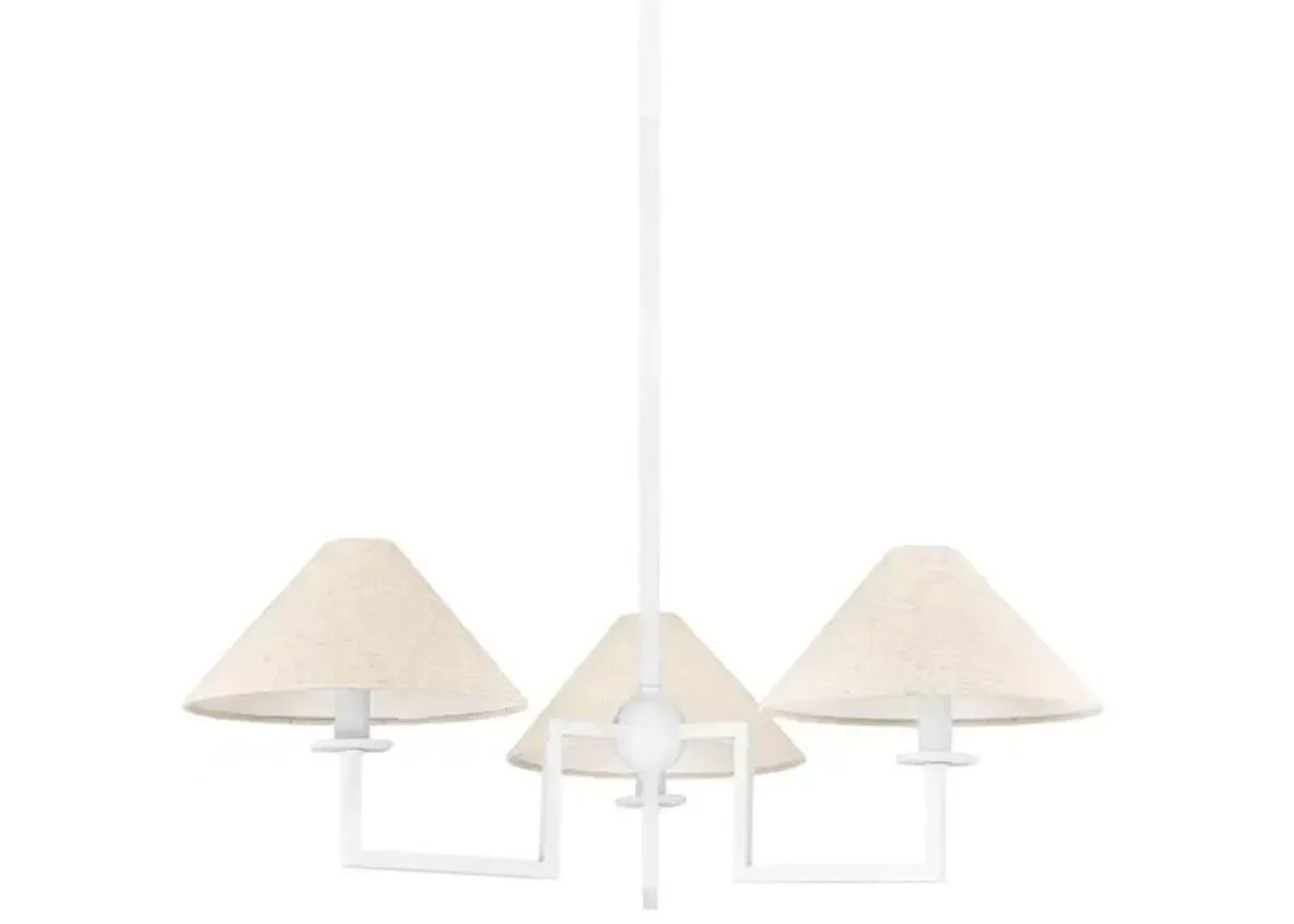 Gladwyne Small Chandelier - Textured White - Ariel Okin for Mitzi