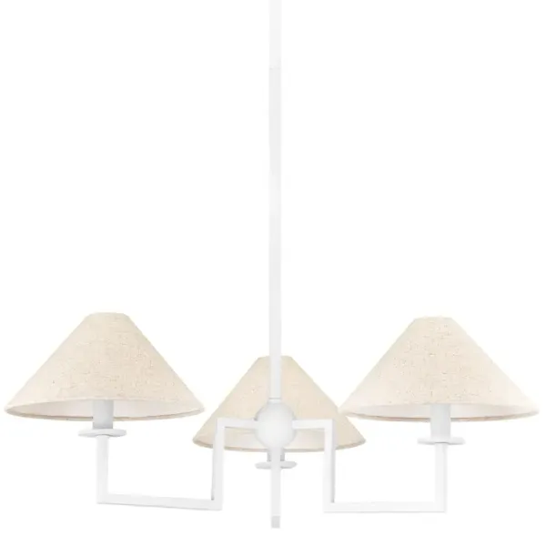 Gladwyne Small Chandelier - Textured White - Ariel Okin for Mitzi