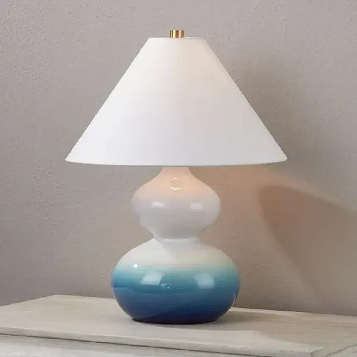 Aimee Table Lamp - Blue Ombre - Ariel Okin for Mitzi