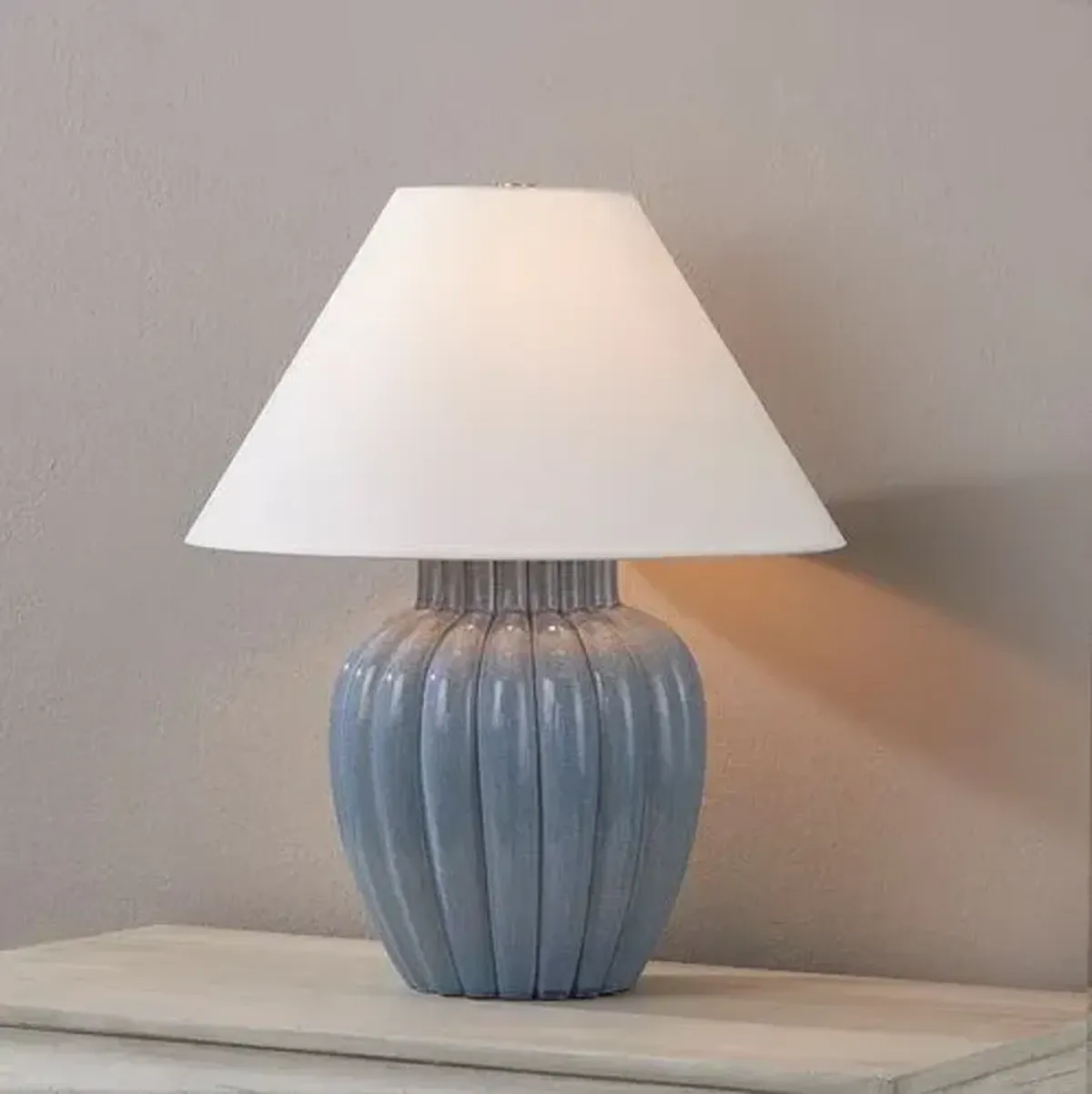 Clarendon Table Lamp - Blue Crackle - Ariel Okin for Mitzi