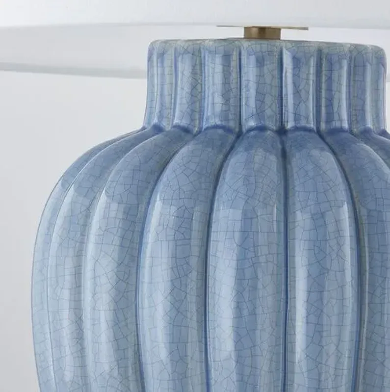 Clarendon Table Lamp - Blue Crackle - Ariel Okin for Mitzi