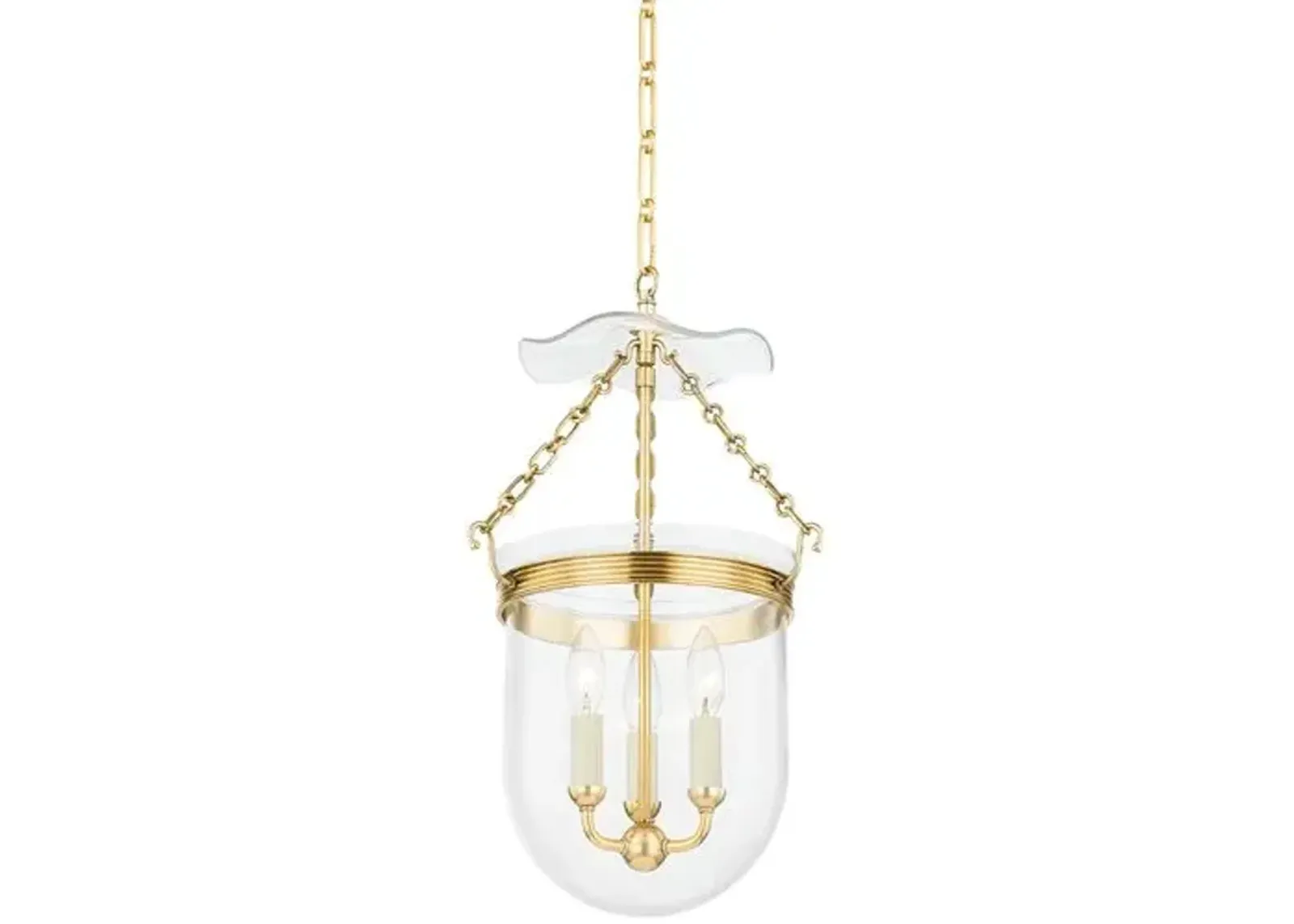 Rousham Lantern - Aged Brass - Gold