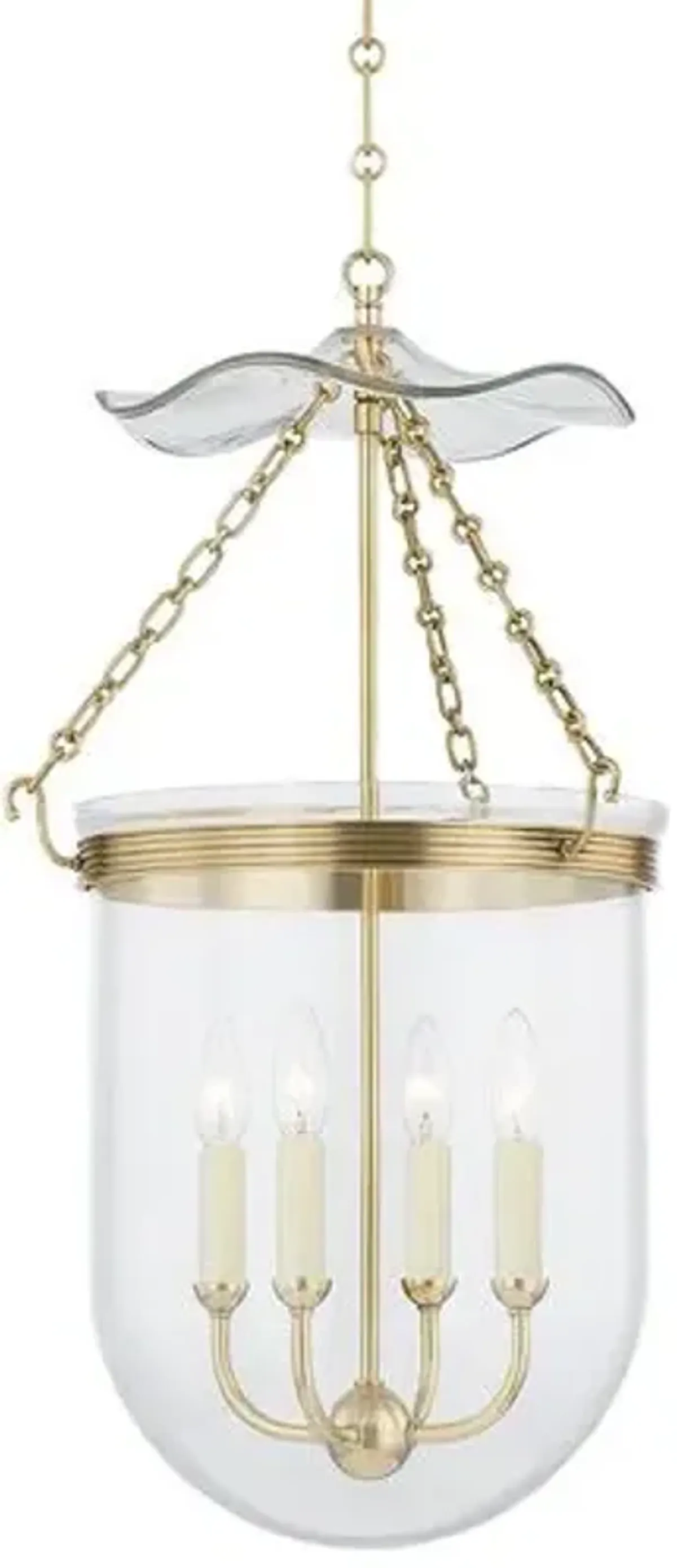 Rousham Lantern - Aged Brass - Gold