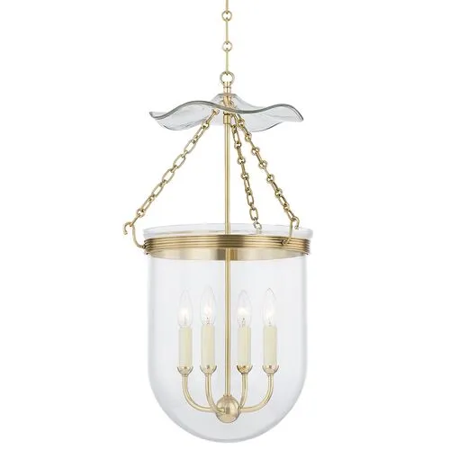 Rousham Lantern - Aged Brass - Gold