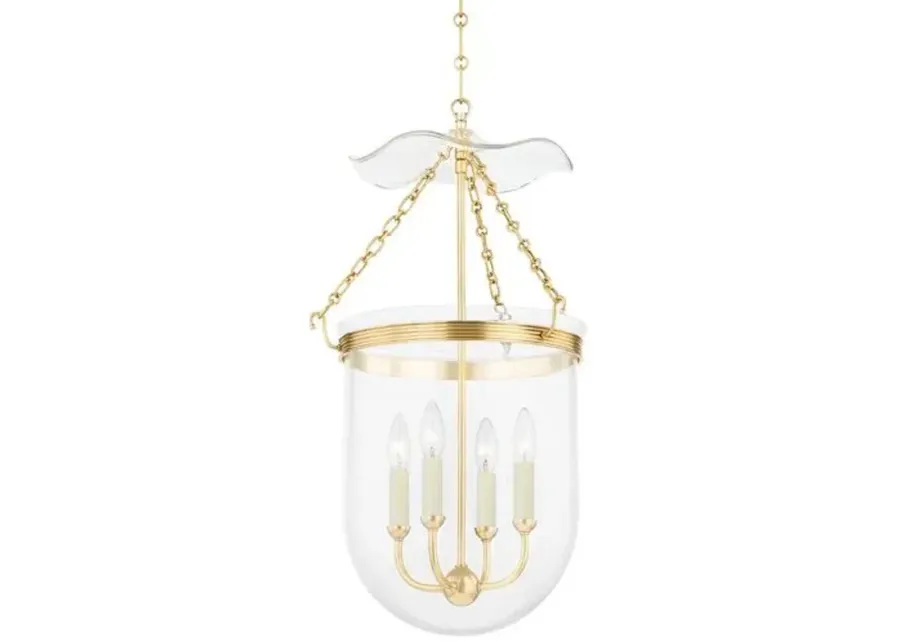 Rousham Lantern - Aged Brass - Gold