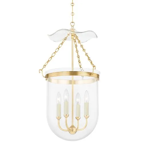 Rousham Lantern - Aged Brass - Gold