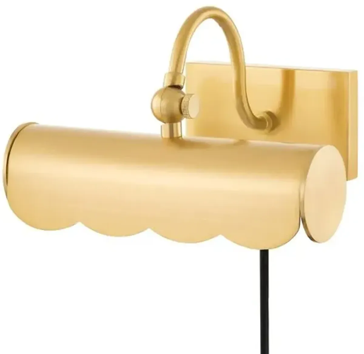 Fifi Scallop Plug-In Picture Light - Ariel Okin for Mitzi - Gold