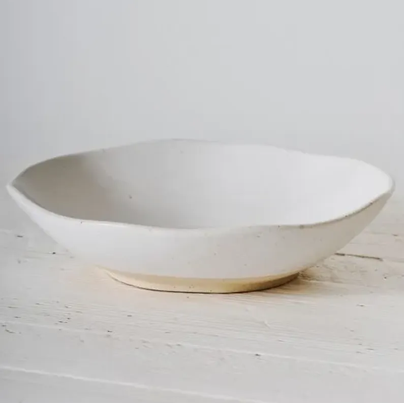 High Tide Serving Bowl - Tulsi Home - White