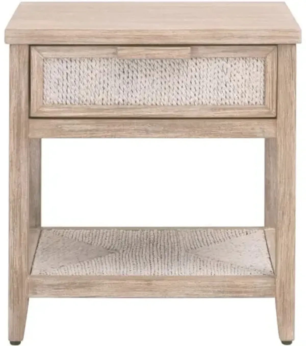 Huck 1-Drawer Nightstand - Natural Gray/White Wash Rope