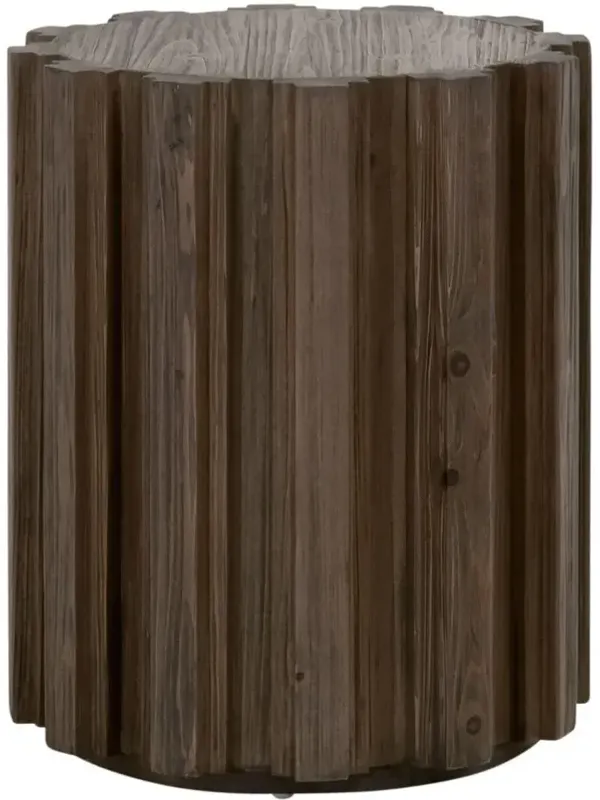 Jean Accent Table, Drift Brown Pine