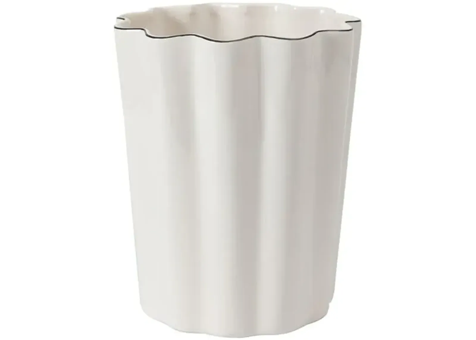 Le Marais Waste Basket - Kassatex - White