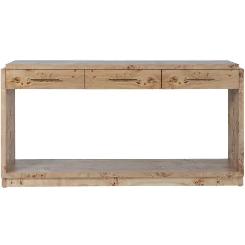 Jackson Burl Console Table - Tulsi Home - Brown