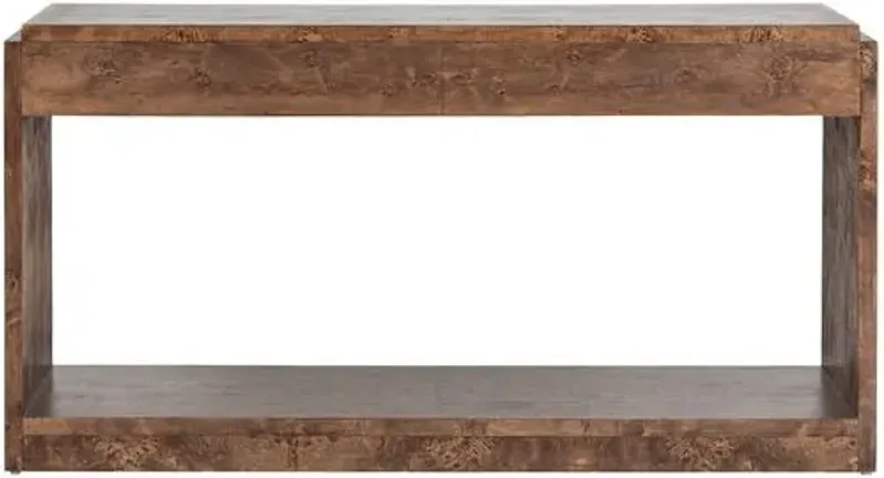 Jackson Burl Console Table - Tulsi Home - Brown