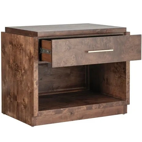 Jackson Burl Nightstand - Tulsi Home