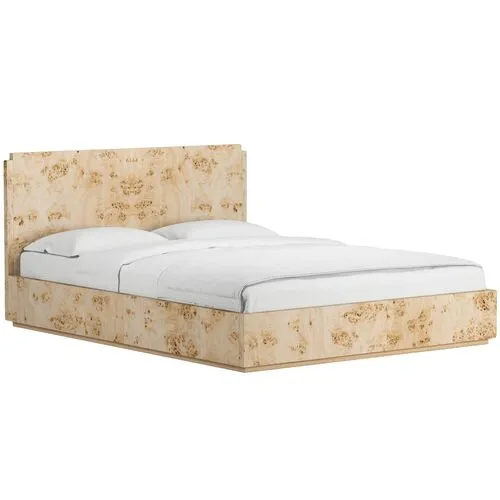 Jackson Burl Bed - Tulsi Home - Brown