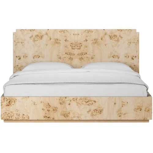 Jackson Burl Bed - Tulsi Home - Brown