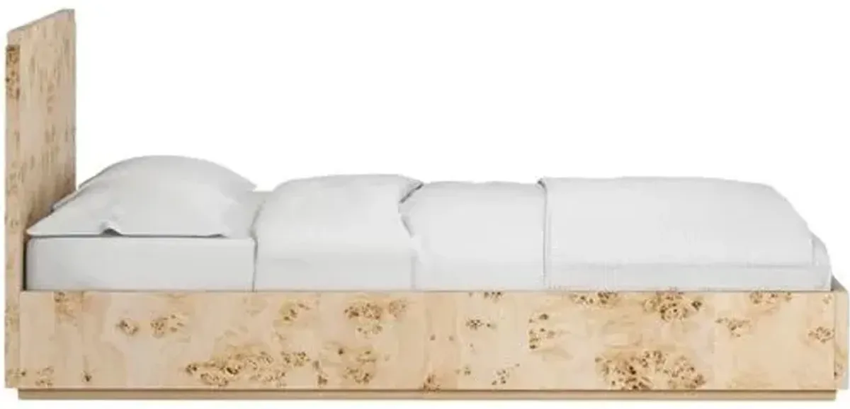 Jackson Burl Bed - Tulsi Home - Brown