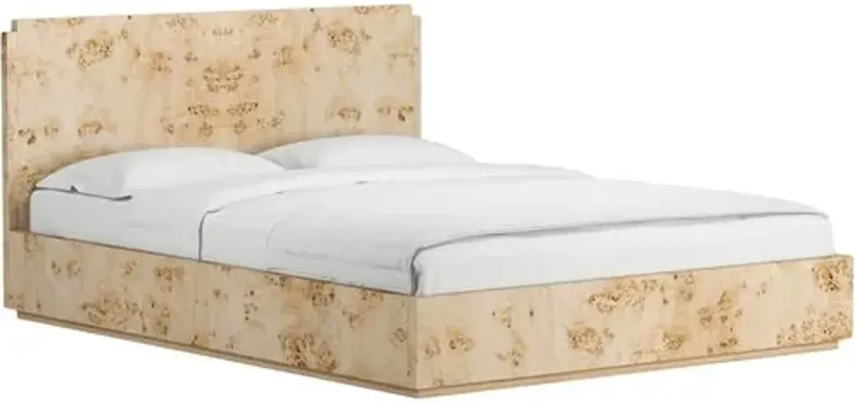 Jackson Burl Bed - Tulsi Home - Brown